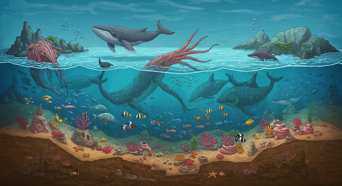 海 の 巨大 生物